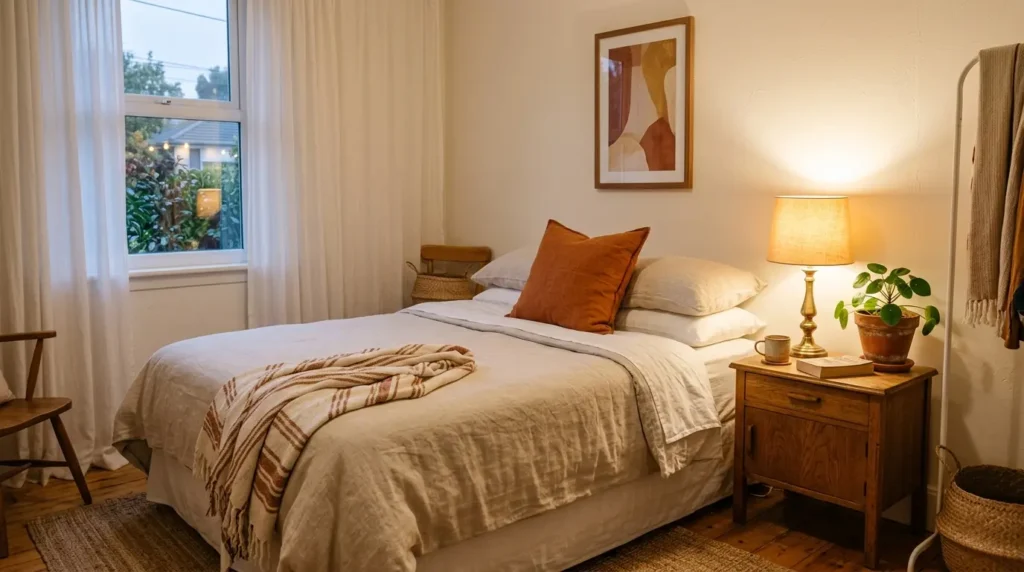 Burnt orange bedroom ideas small