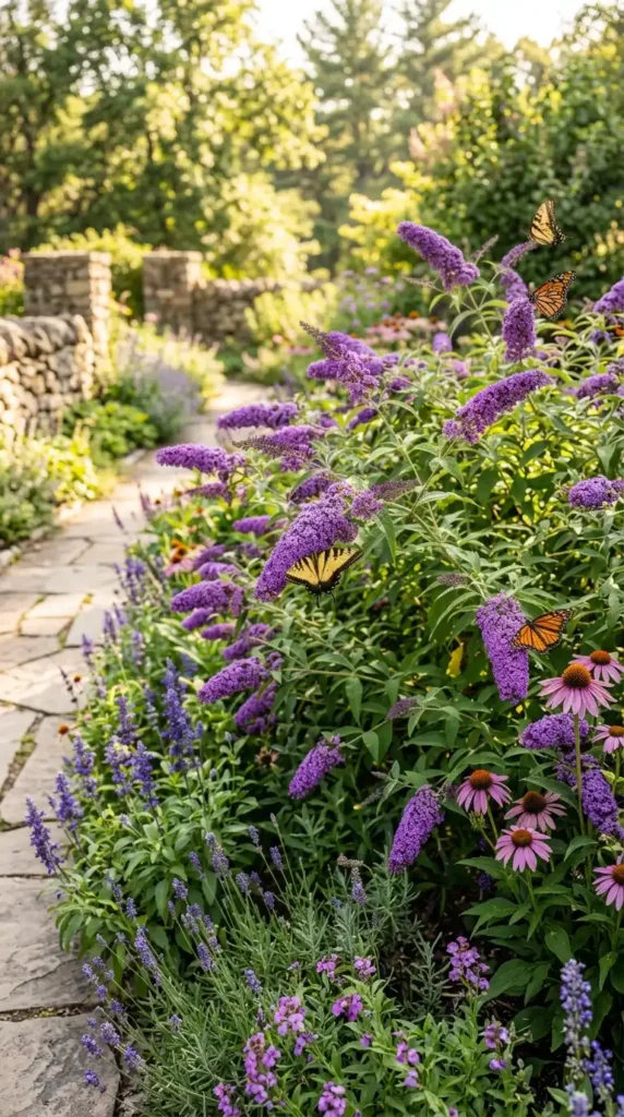 Butterfly bush with butterfly