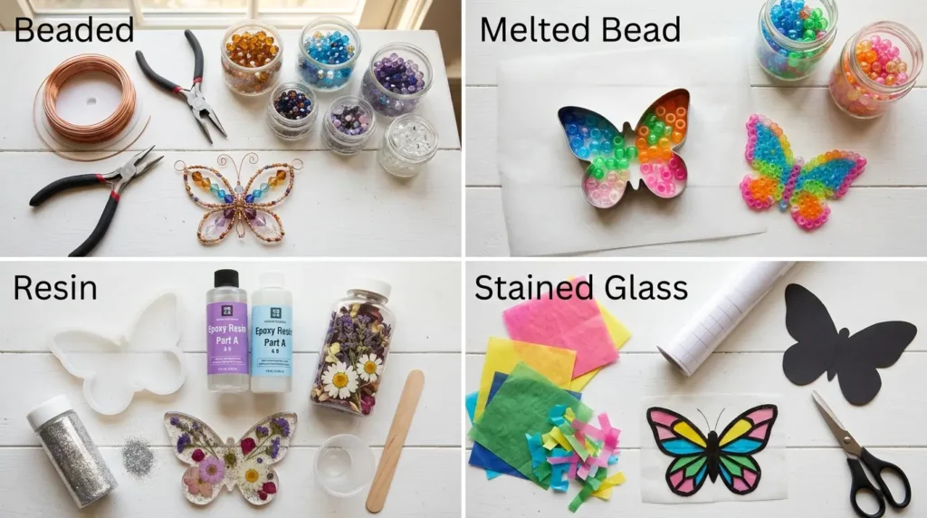 Butterfly suncatcher materials