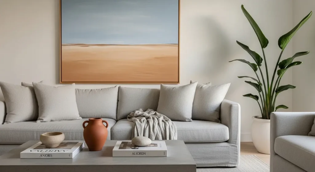 California coastal living room