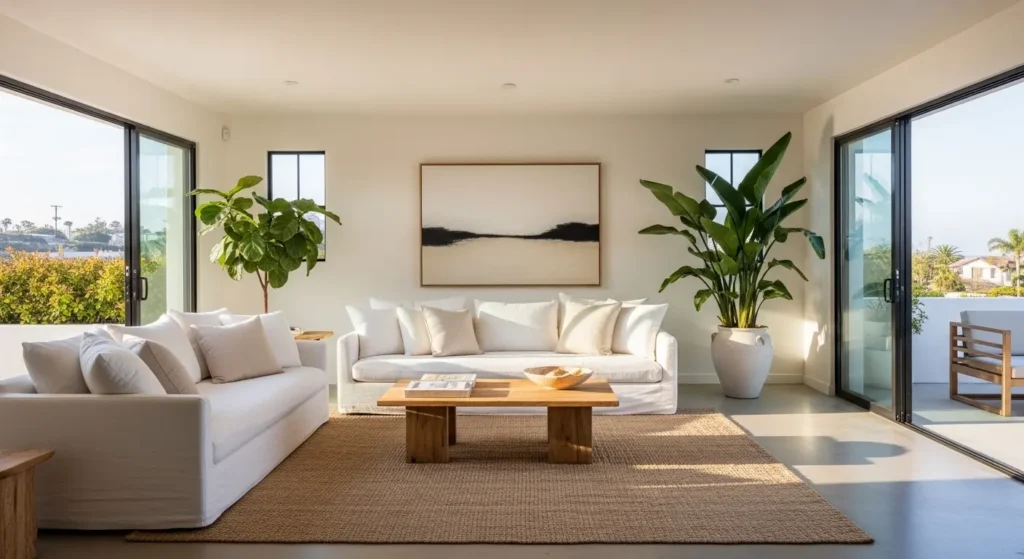 California coastal living room