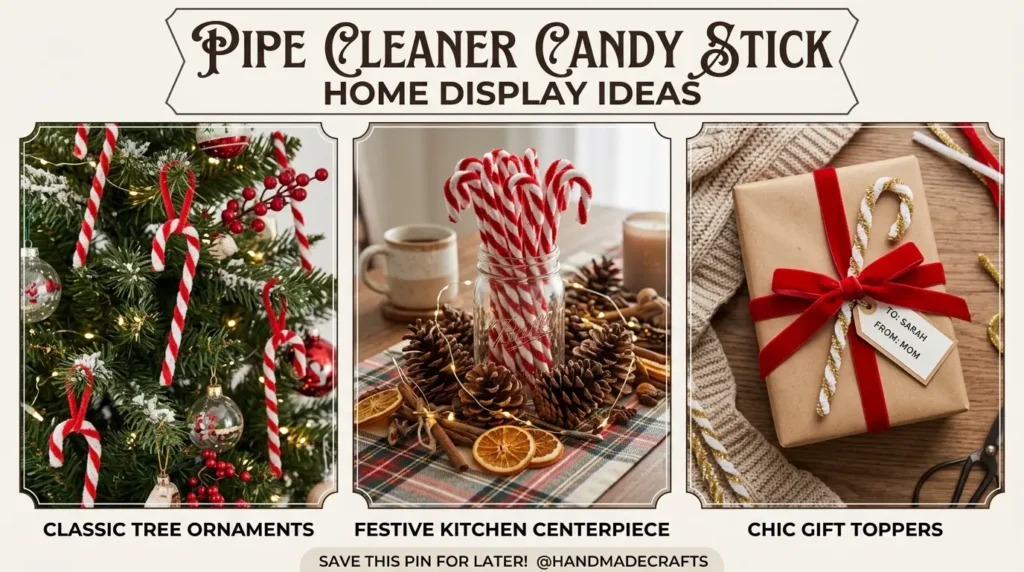 Candy sticks home display ideas