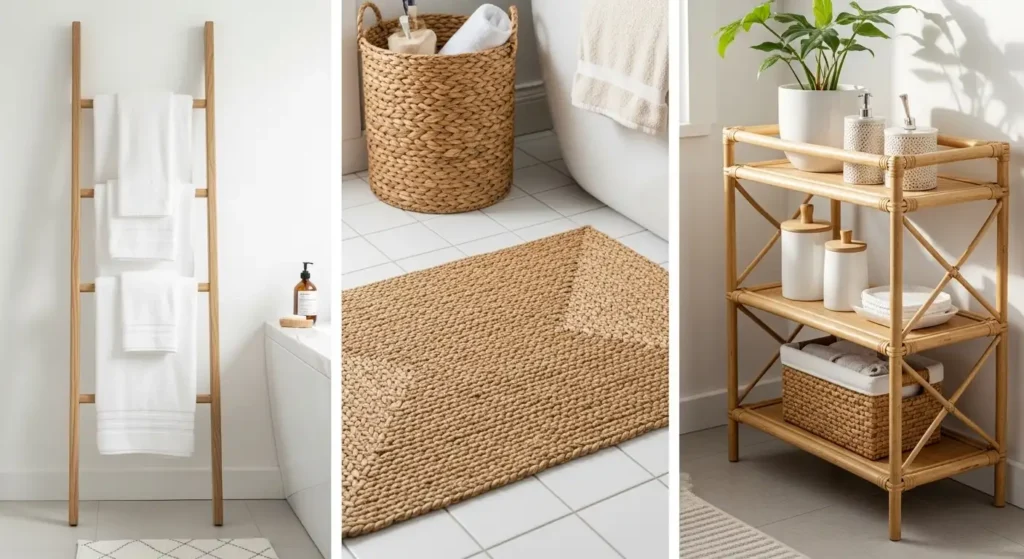 Coastal bathroom material