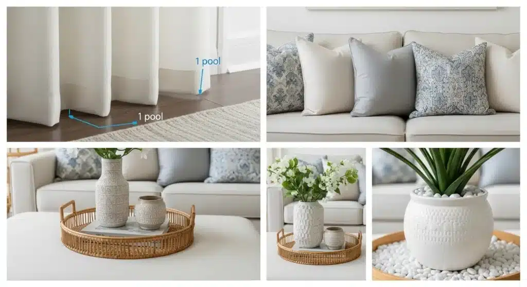 Coastal chic living room