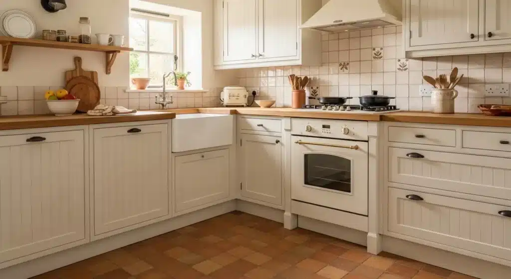 Coastal cottage kitchen