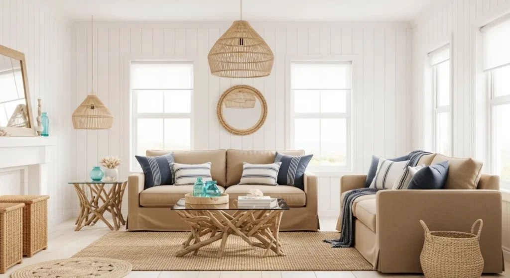 Coastal Living Room Decor