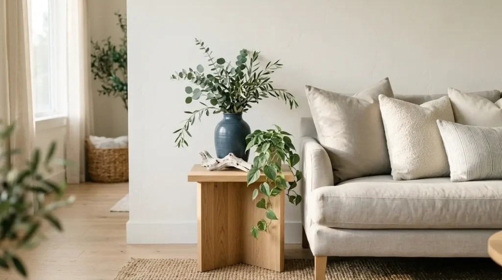 Coastal living room color palette