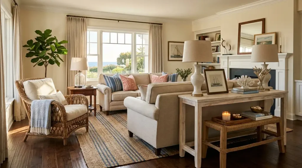 Coastal living room furniture