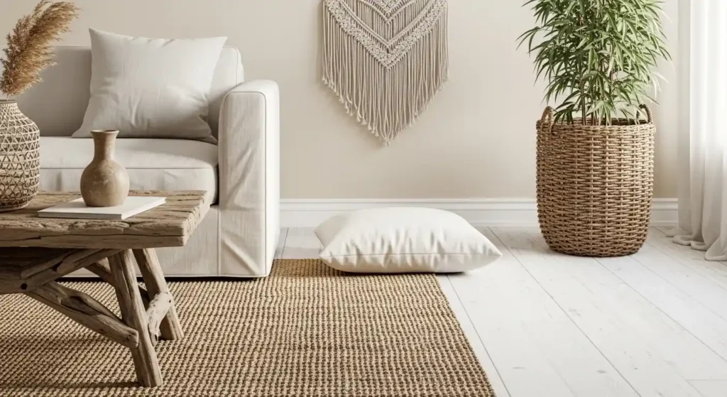 Coastal living room texture