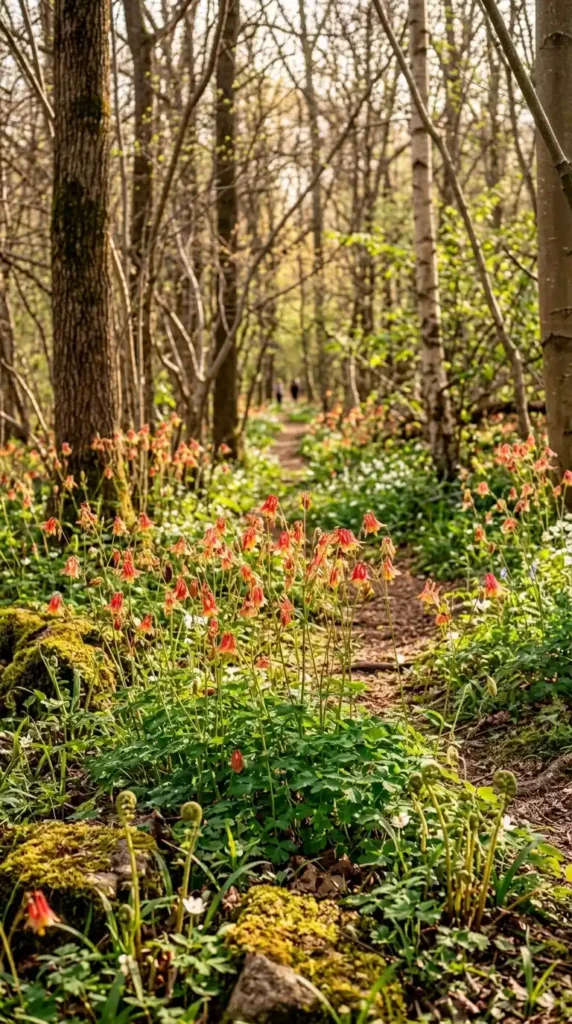 Columbine flowers