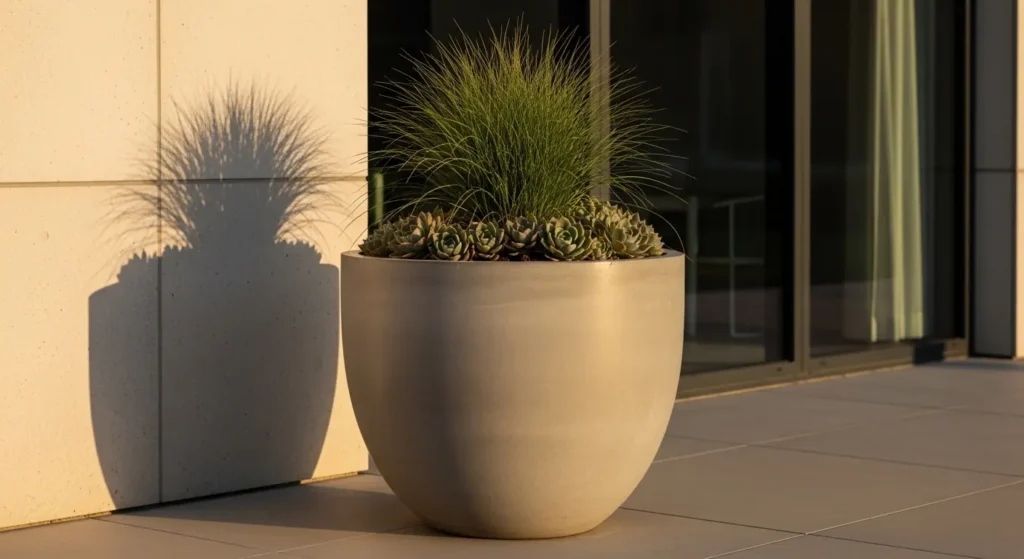 Concrete container garden