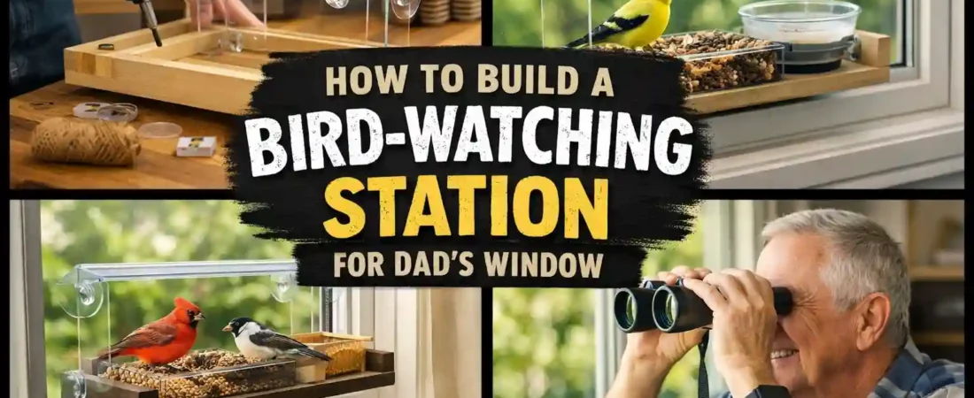 How To Build a Bird-Watching Station for Dad’s Window