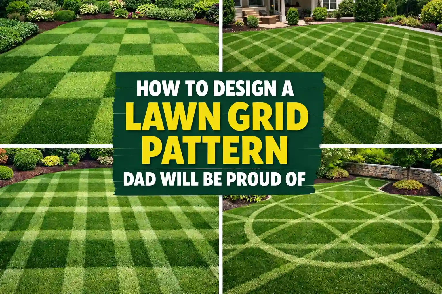 Lawn Striping Patterns Dad Will Be Proud Of