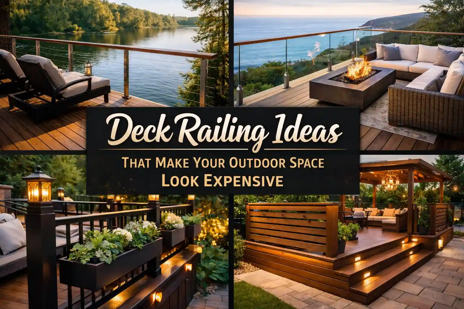 Deck Railing Ideas That Make Your Outdoor Space Look Expensive