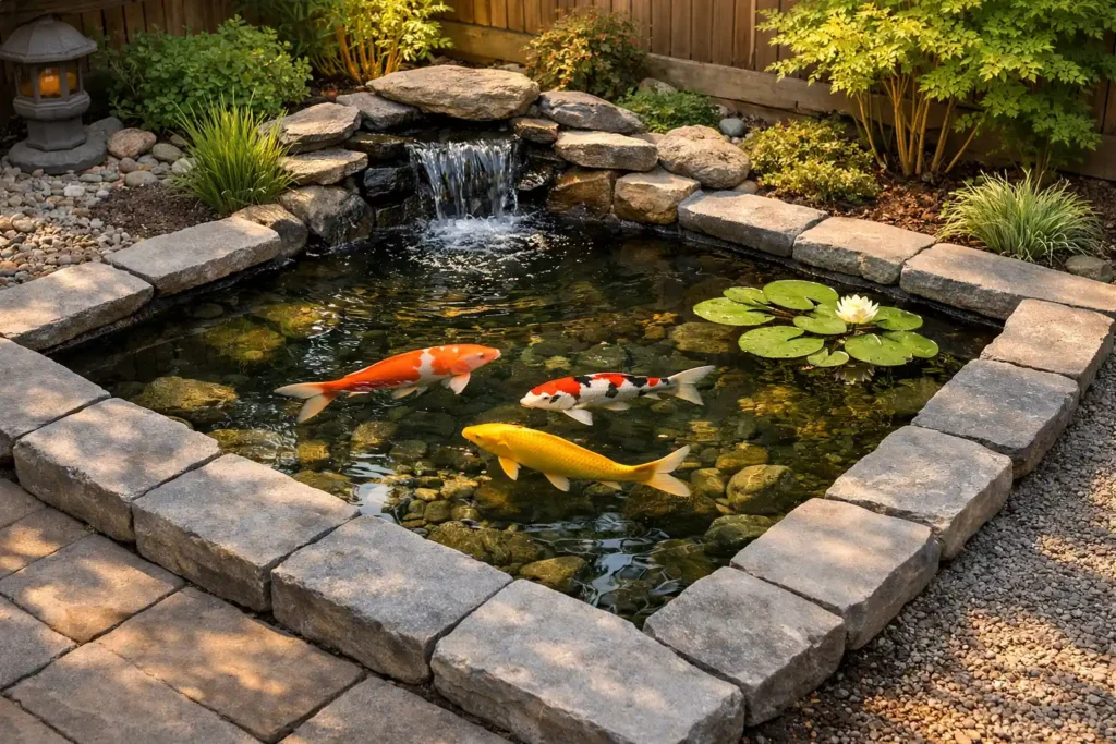 Koi Pond for a Small Garden