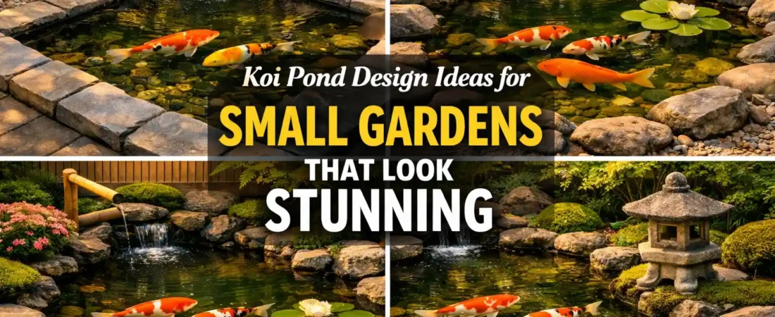 Koi Pond Design Ideas for Small Gardens That Look Stunning