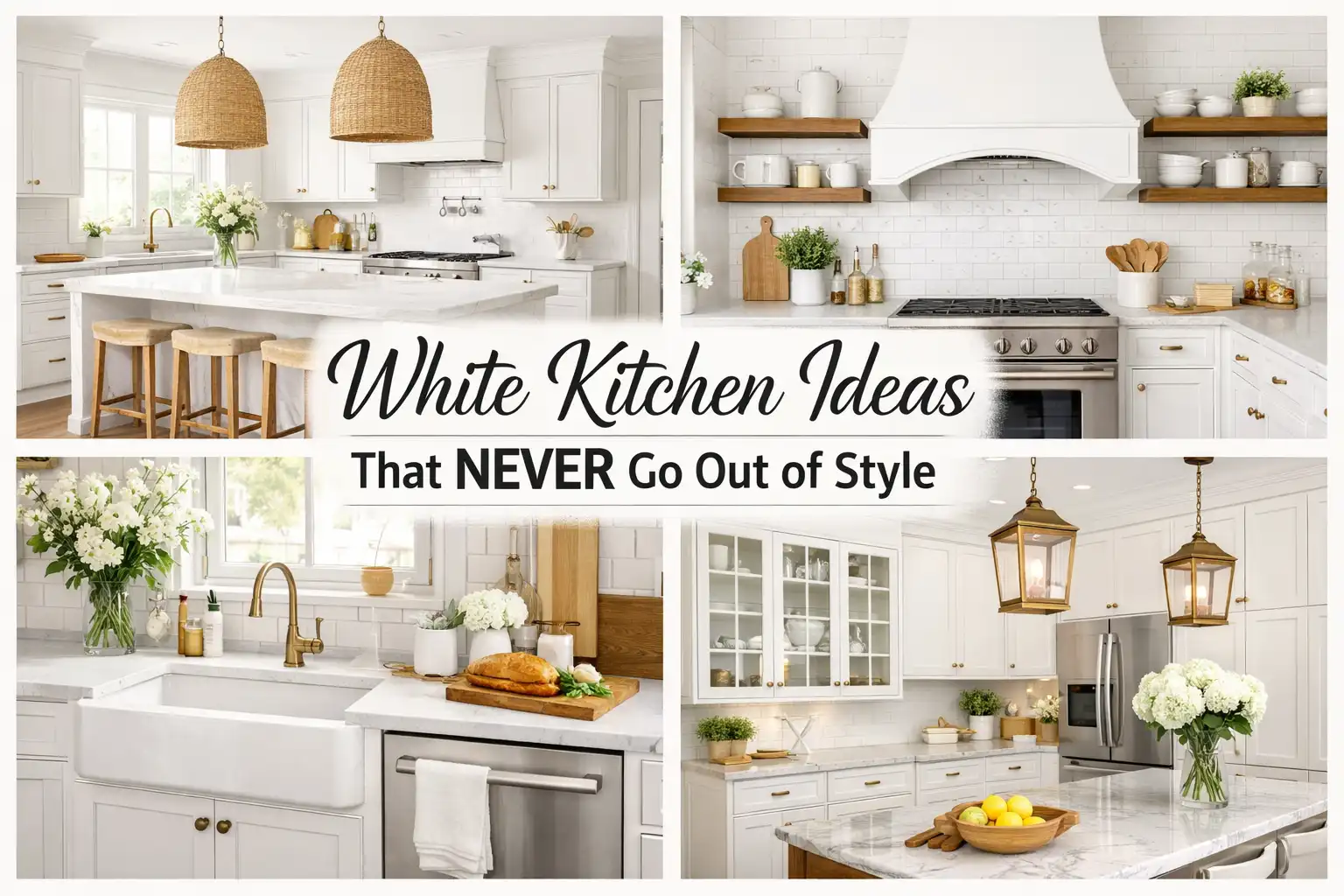 White Kitchen Ideas That Never Go Out of Style