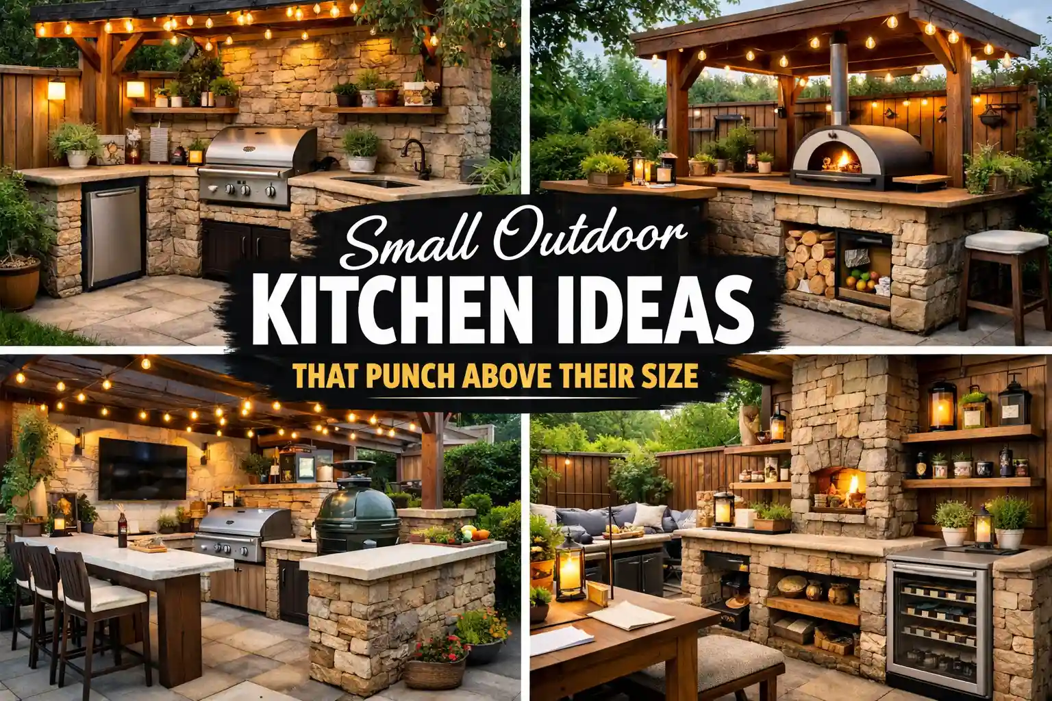 Small Outdoor Kitchen Ideas That Punch Above Their Size