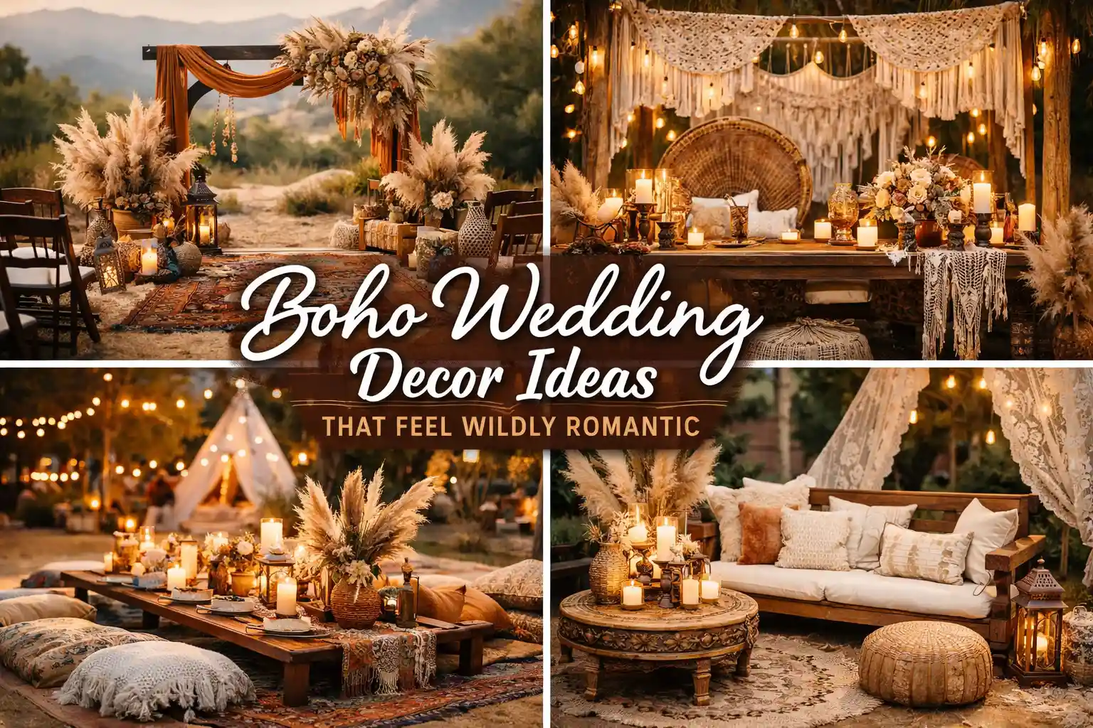 Boho Wedding Decor Ideas That Feel Wildly Romantic