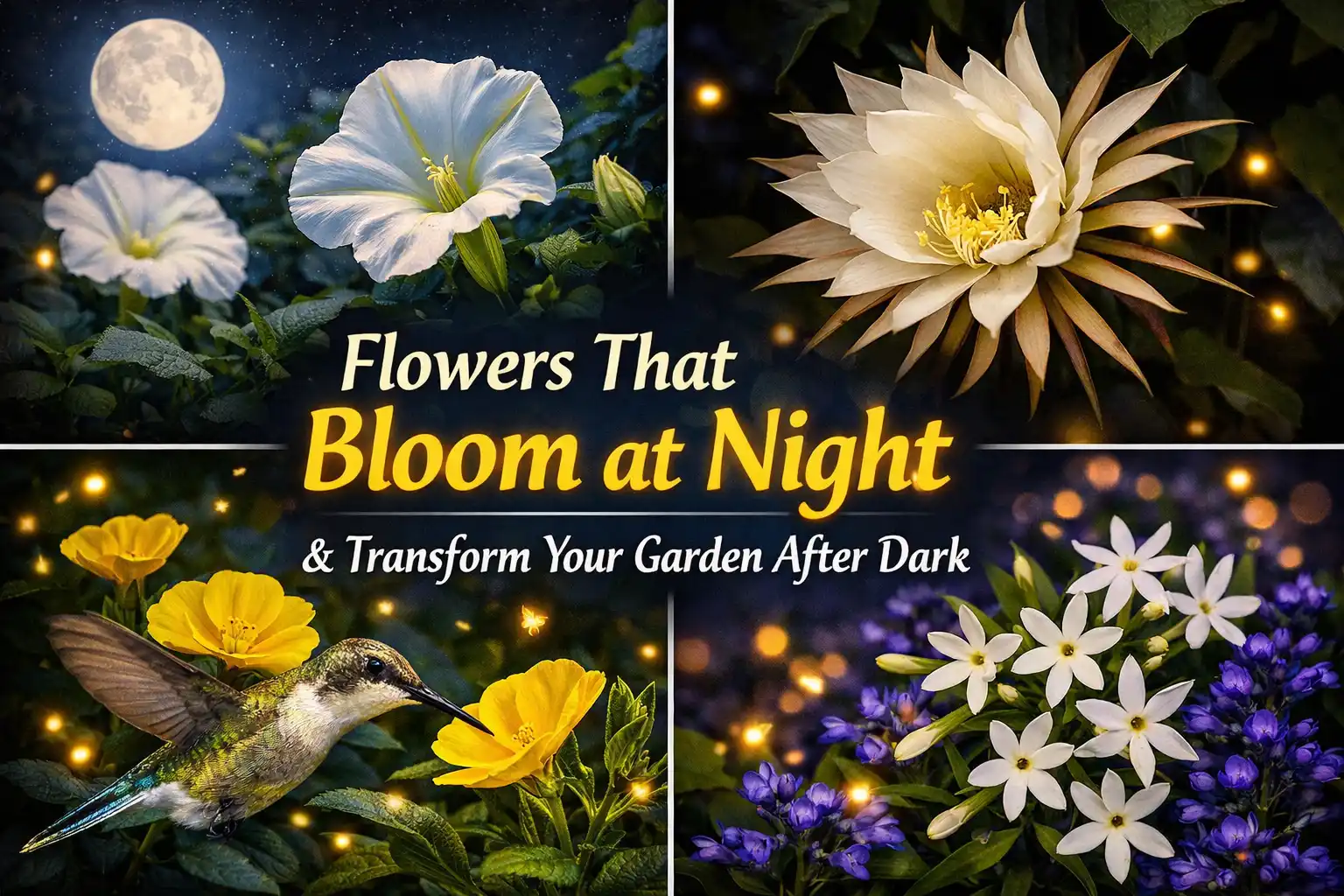 Flowers That Bloom at Night and Transform Your Garden After Dark