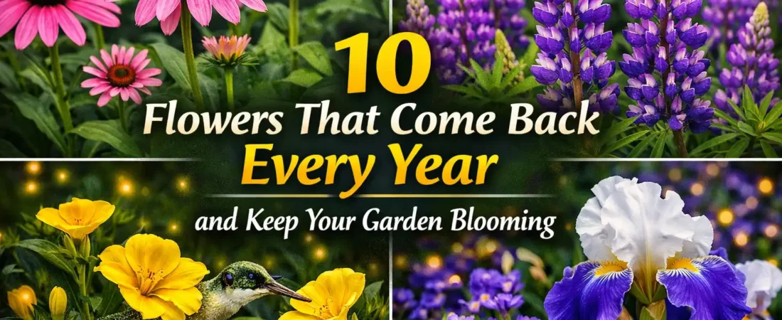 10 Flowers That Come Back Every Year and Keep Your Garden Blooming