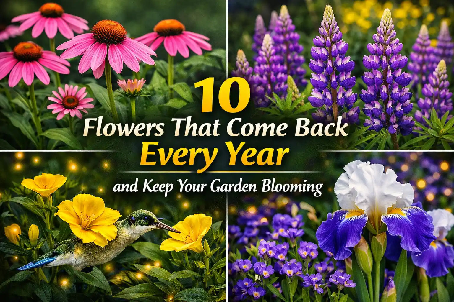 10 Flowers That Come Back Every Year and Keep Your Garden Blooming