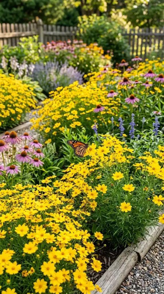 Coreopsis flowers attracting