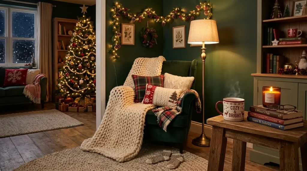 Cozy Christmas living room
