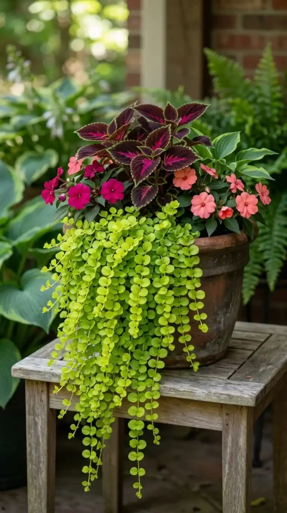 Creeping Jenny in shade container