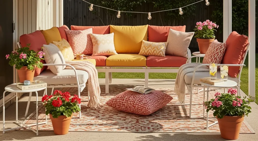 Cushions transform patio furniture