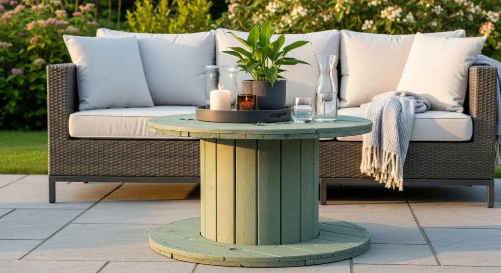 DIY outdoor coffee table chic
