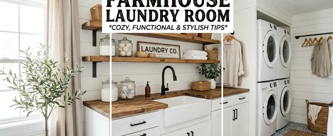 How To Decorate a Farmhouse Laundry Room