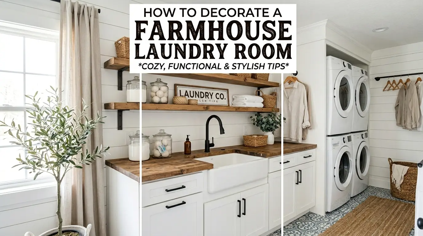How To Decorate a Farmhouse Laundry Room