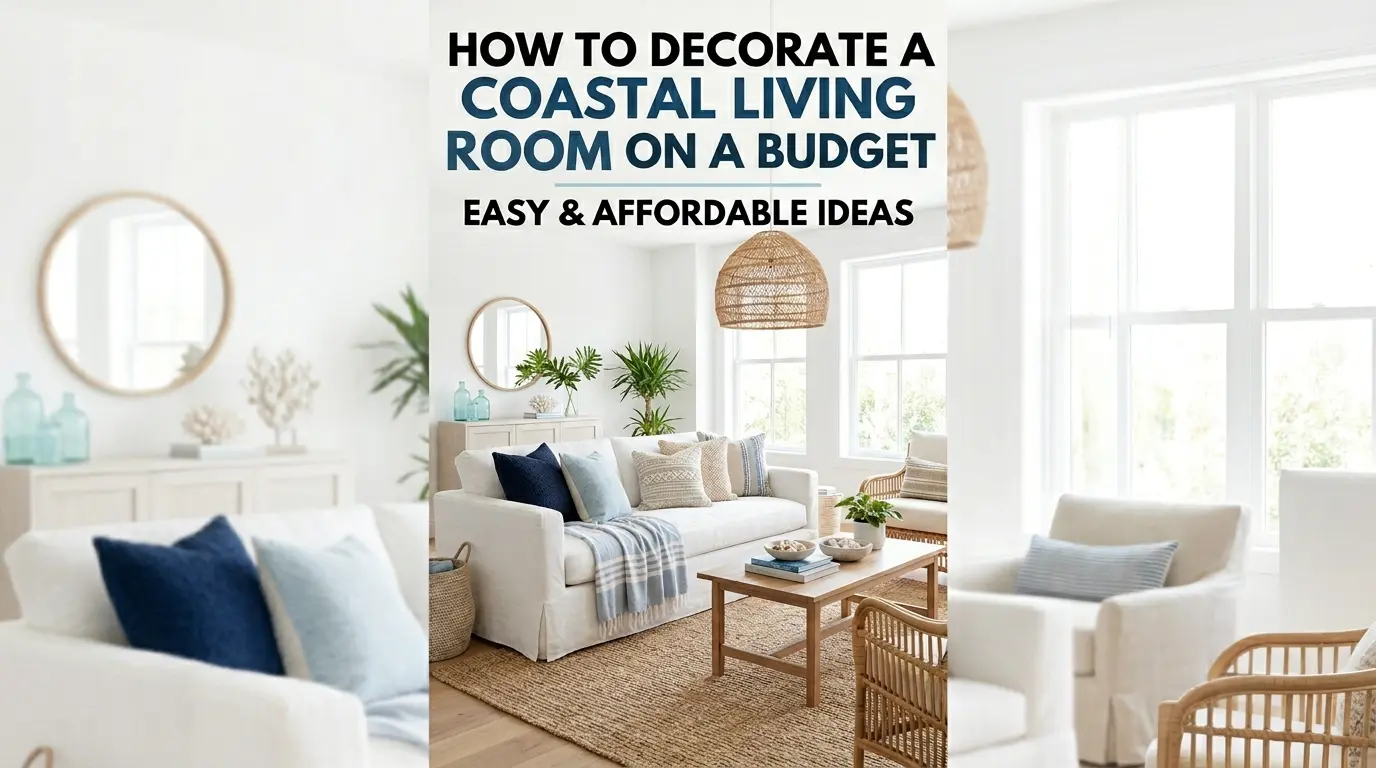 How To Decorate a Coastal Living Room on a Budget