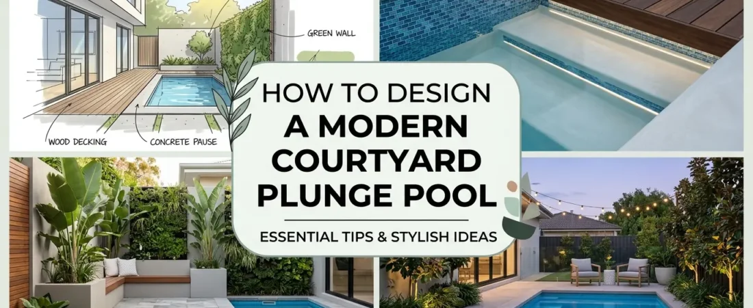 How To Design a Modern Courtyard Plunge Pool