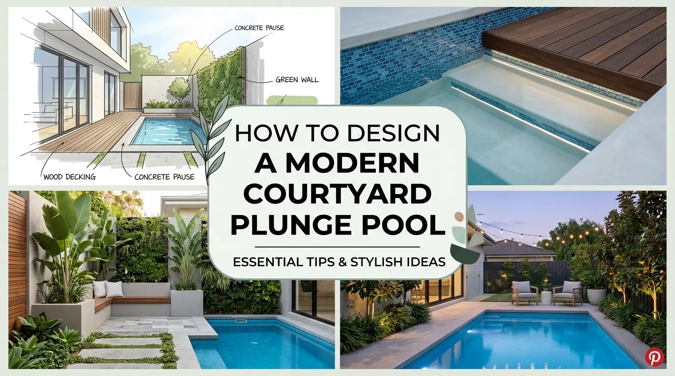 How To Design a Modern Courtyard Plunge Pool