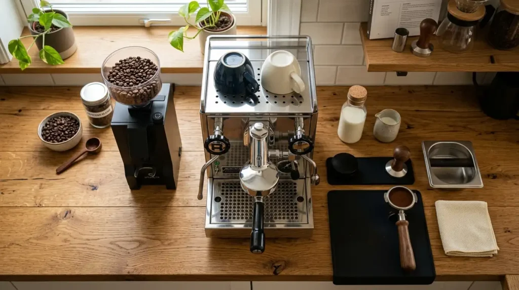 Espresso bar counter layout