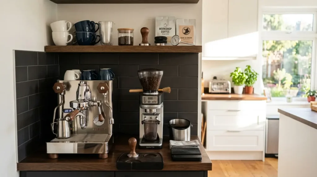 Espresso bar setup kitchen zone