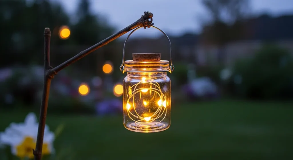 Fairy lantern in fairy garden