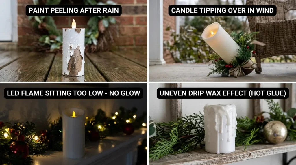 Fake Christmas candle