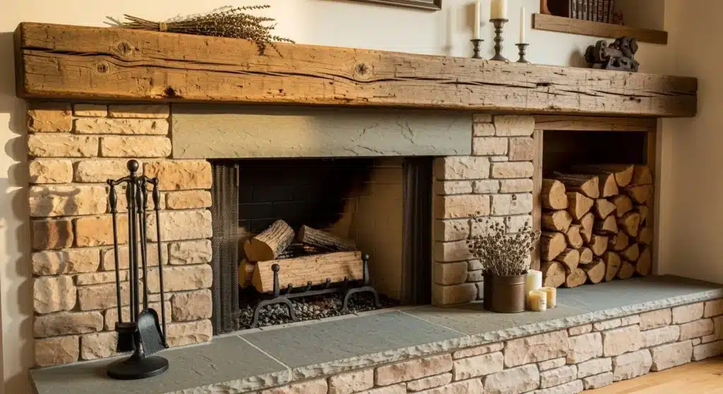 Farmhouse fireplace