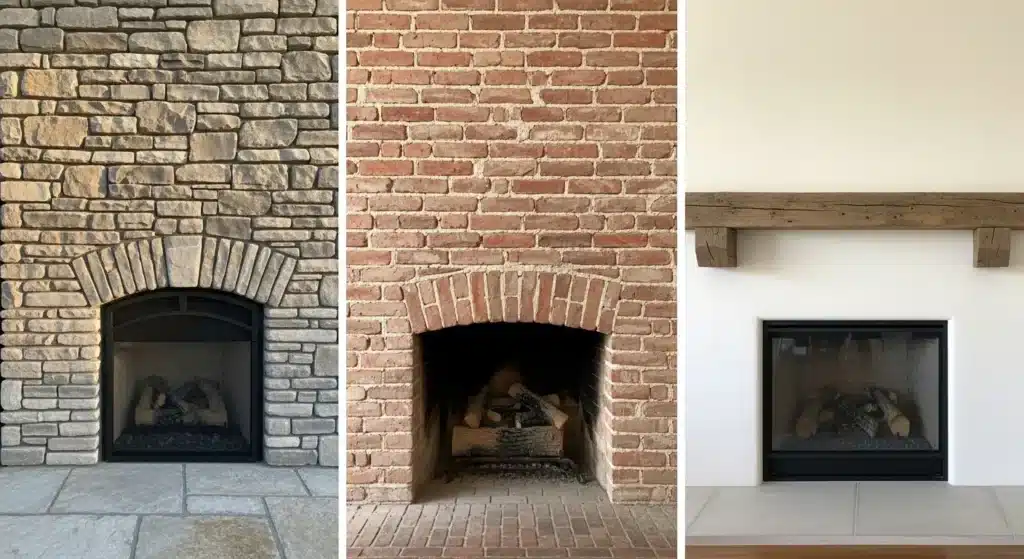 Farmhouse fireplace