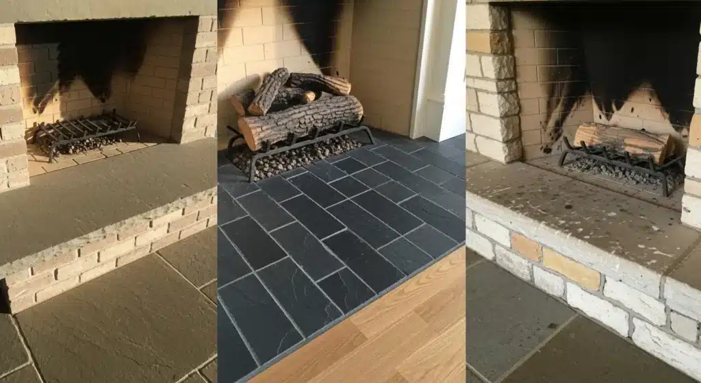 Farmhouse hearth materials