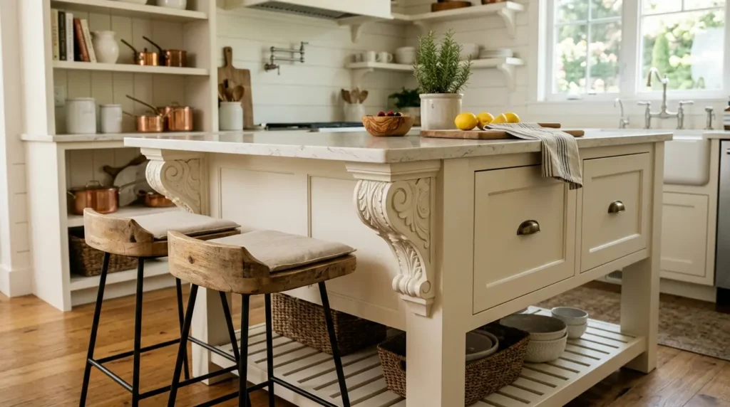 Farmhouse kitchen island