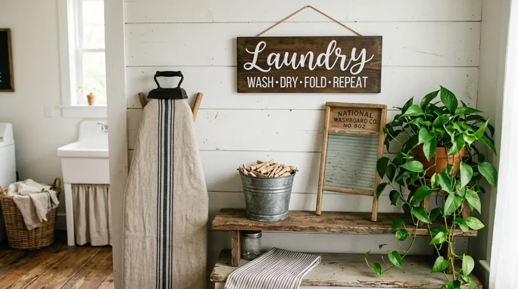 Farmhouse laundry room