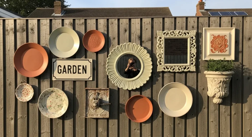Fence gallery wall art composition