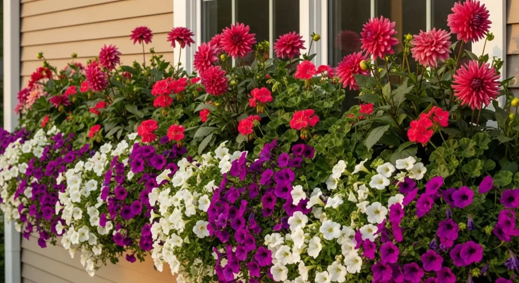 Flower display planter box