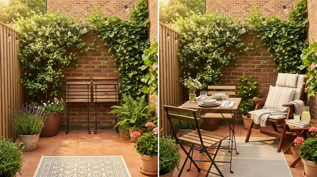 Foldable furniture small patio