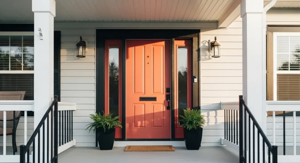 Front door color focal point