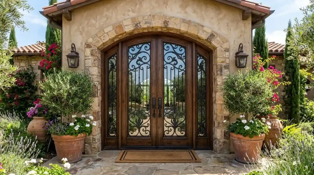 Front doors iron